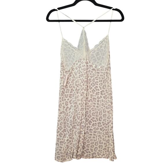 Victoria's Secret Heavenly Chemise Slip Dress Womens Medium Animal Print Lace - Picture 2 of 13
